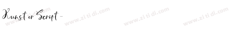 Kunster Script字体转换 Kunster Script字体转换